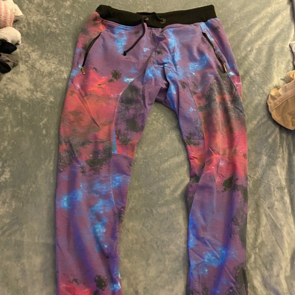 Galaxy themed sweatpants